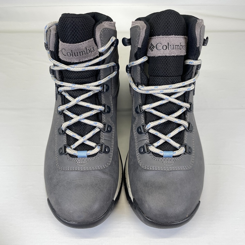 Columbia Newton Ridge Plus Waterproof Hiking Boots Womens Size 9.5 Gray Shoes - Picture 4 of 10